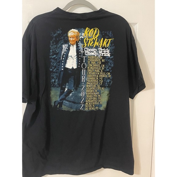 Rod Stewart Cheap Trick 2022 Tour Tshirt 2 XL - Picture 3 of 5